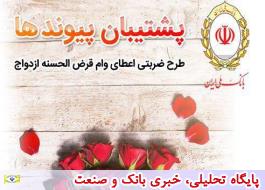 آغاز طرح ضربتی پرداخت تسهیلات ازدواج در بانک ملی ایران