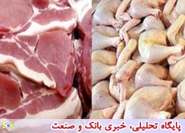 کاهش تولید گوشت قرمز و افزایش تولید مرغ