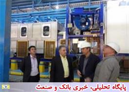 بازدید مدیران بانک صنعت و معدن از طرح شرکت زمزم کرمانشاه